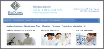 Bioquimis - An&aacute;lises Qu&iacute;micas e Biol&oacute;gicas de &Aacute;gua, F&aacute;rmacos, Alimentos e Efluentes