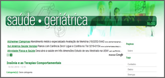 Sa&uacute;de Geri&aacute;trica - Informativo e educativo para profissionais das &aacute;reas de Geriatria e Gerontologia.