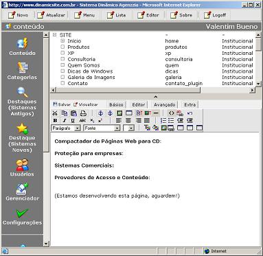 Sistema Dinamico de Sites