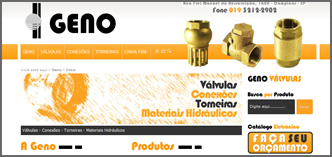 Geno V&aacute;lvulas - Conex&otilde;es - Torneiras - Materiais Hidr&aacute;ulicos