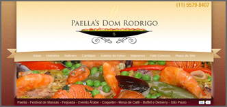 Paellas Dom Rodrigo - Paella - Festival de Massas - Feijoda - Evento &Aacute;rabe - Coquetel - Mesa de Caf&eacute; - Delivery
